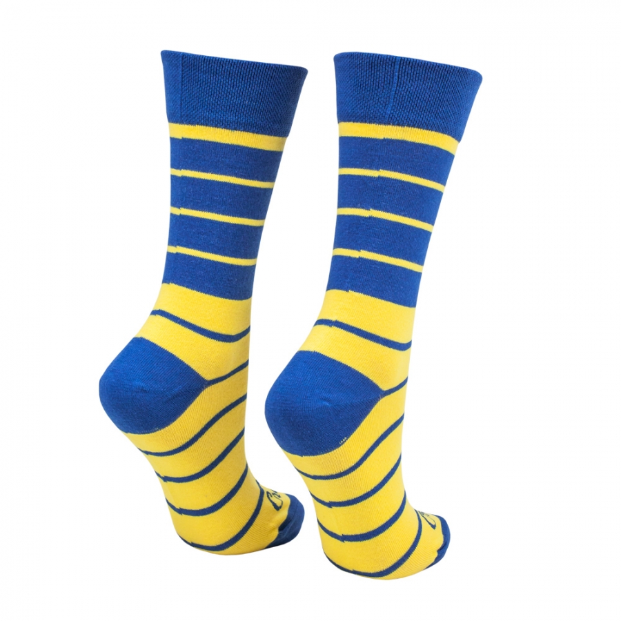 Ponožky pásiky žlto-modré